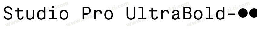 Studio Pro UltraBold字体转换